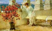 Alma Tadema Her Eyes are with Her Thoughts oil painting picture wholesale